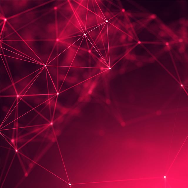 2048x2048 abstract cyberspace geometry 5k - 4k iPad Air Wallpaper