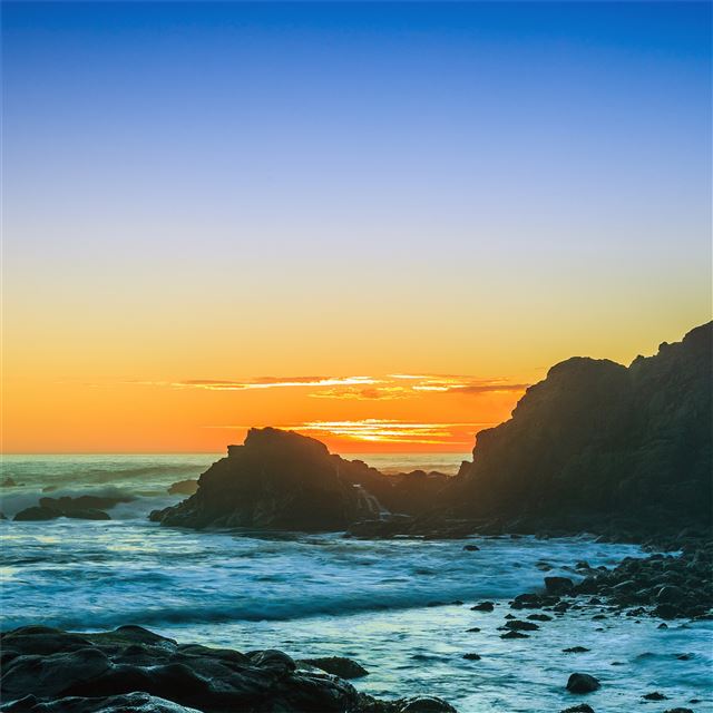 2048x2048 sunsets at cape arago 4k - ocean iPad Air Wallpaper