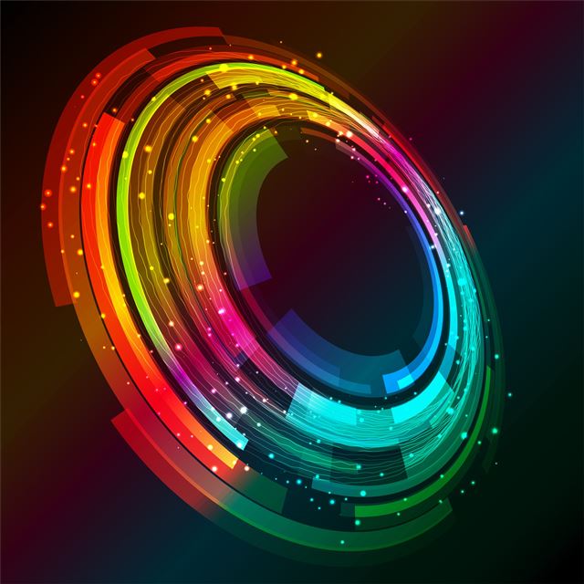 2048x2048 abstract circle rotation 4k -  iPad Air Wallpaper