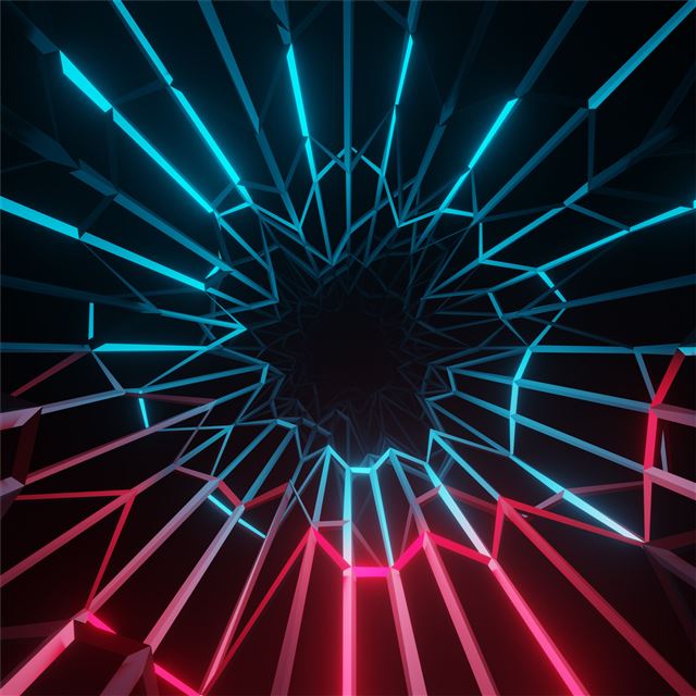 2048x2048 electric vibe abstract 4k - digital art iPad Air Wallpaper