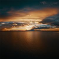 beach clouds seascape horizon 10k wallpaper