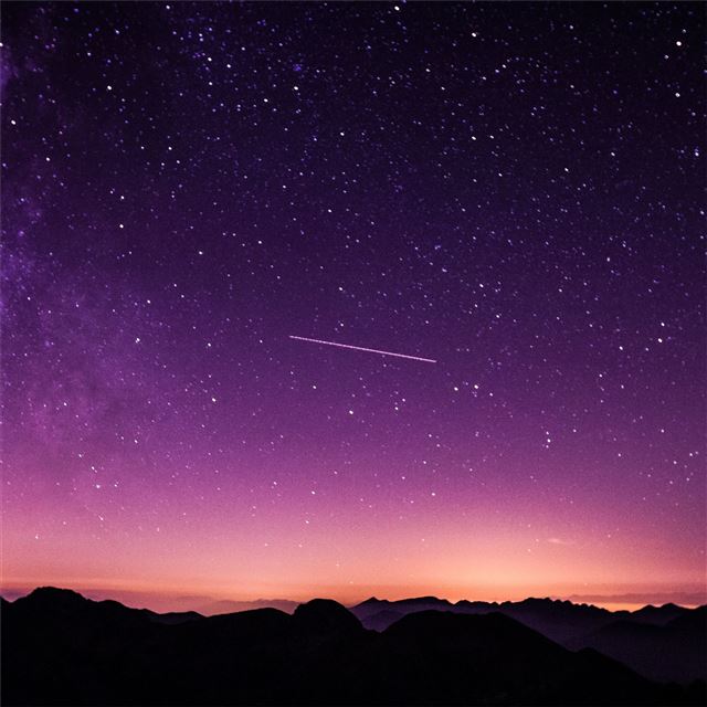 2048x2048 purple night sky 5k - purple iPad Air Wallpaper