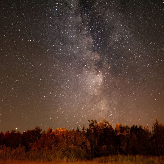 2048x2048 milkyway night sky 5k - milky way iPad Air Wallpaper