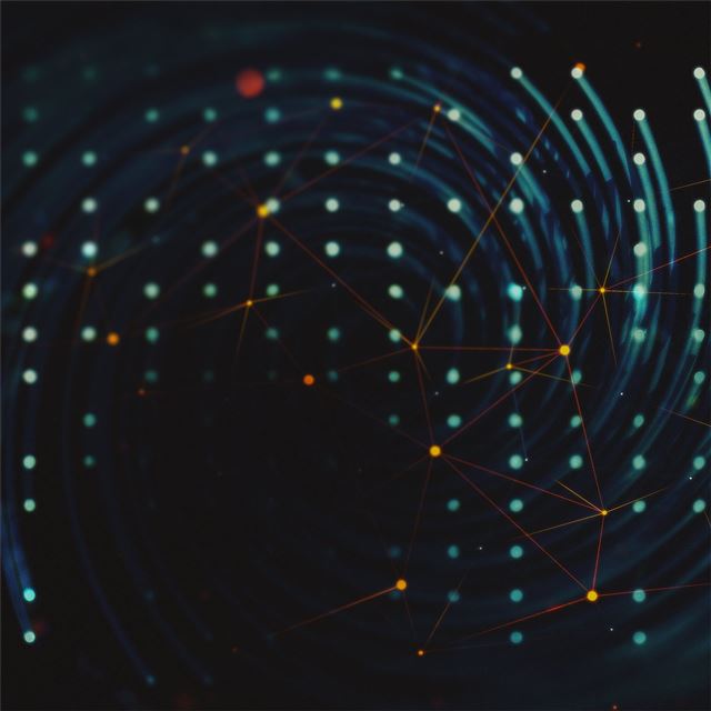 2048x2048 abstract dots spiral - dots iPad Air Wallpaper