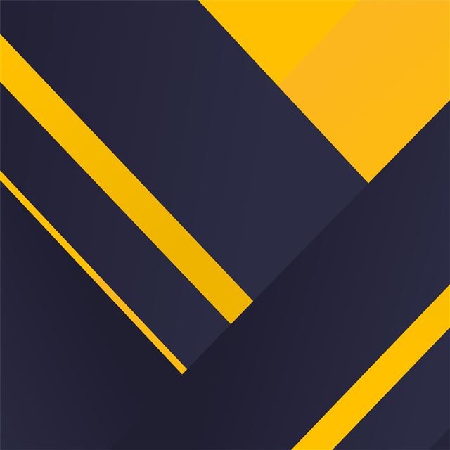 2048x2048 geometric material yellow blue 4k - material iPad Air Wallpaper