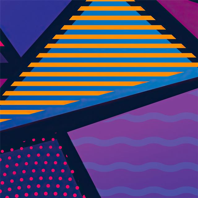 2048x2048 different shapes triangle 4k - triangle iPad Air Wallpaper