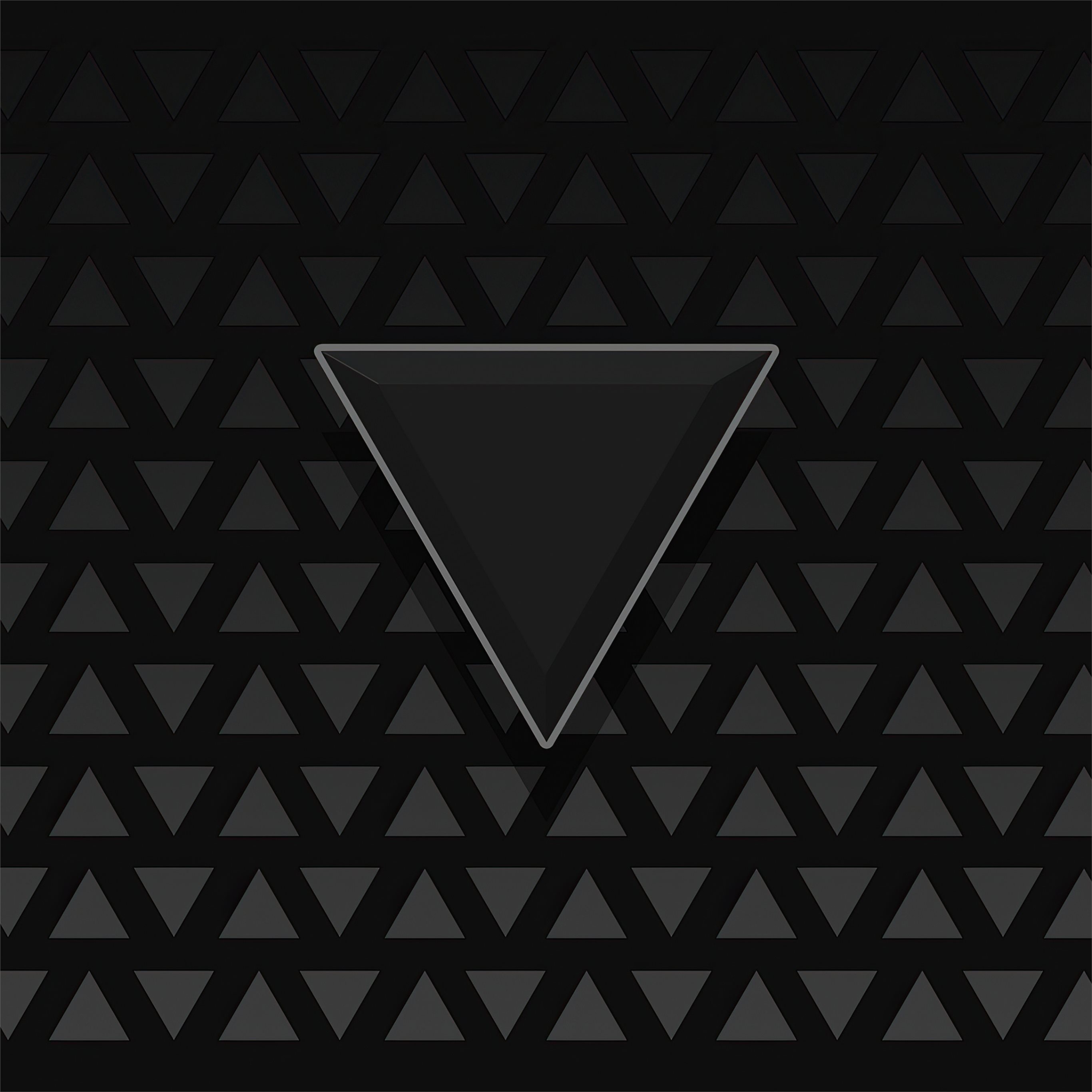 triangle dark black 4k iPad Air Wallpapers Free Download