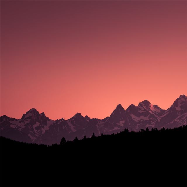 2048x2048 grand teton sunset -  iPad Air Wallpaper