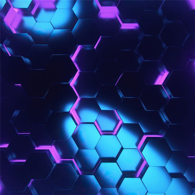 2048x2048 polygon shapes shining dark 4k -  iPad Air Wallpaper