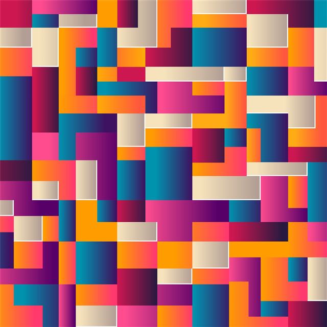 2048x2048 colorful shapes abstract - colorful iPad Air Wallpaper