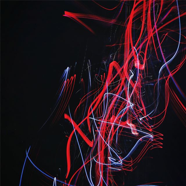 2048x2048 light trail neon abstract - neon iPad Air Wallpaper