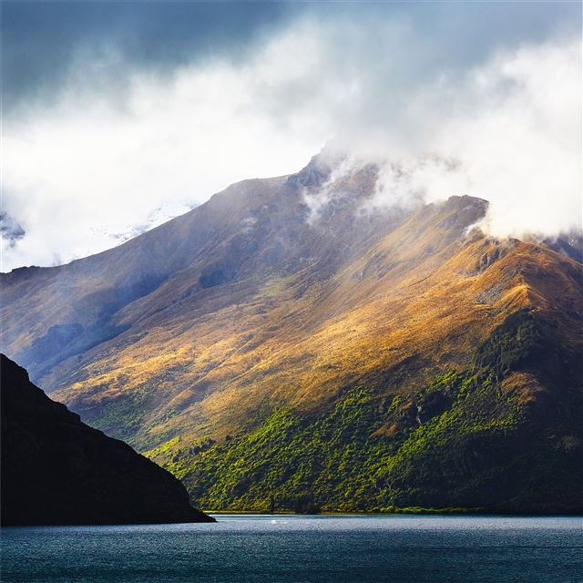 2048x2048 beautiful light on mountains 4k - nature iPad Air Wallpaper