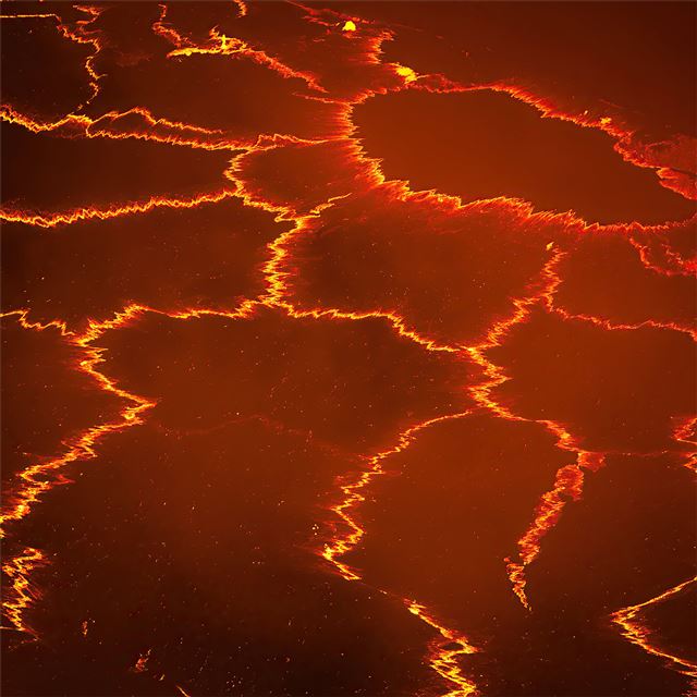 2048x2048 lava lake active valcano - lava iPad Air Wallpaper