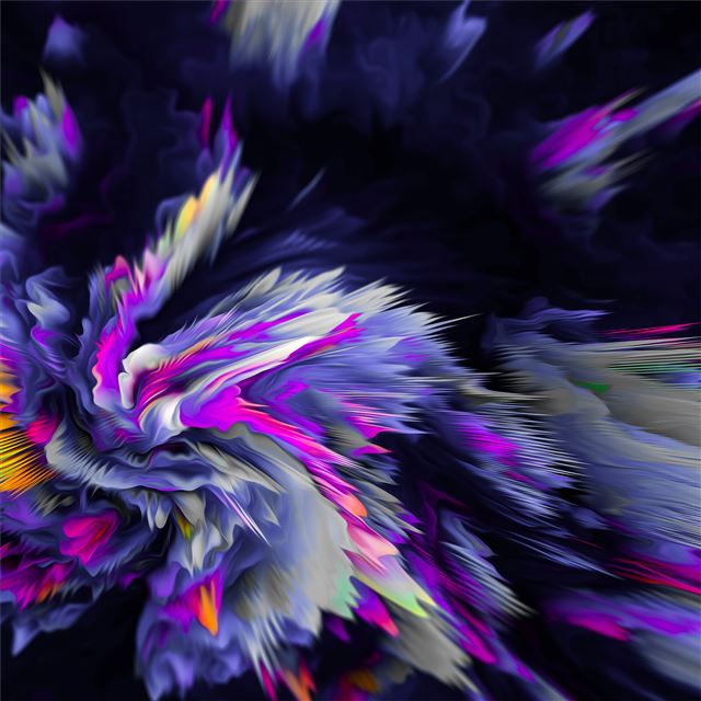 2048x2048 flower birth abstract 8k - artwork iPad Air Wallpaper