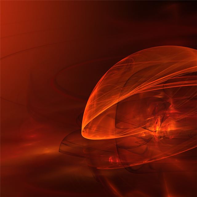 2048x2048 3d fractal abstract orange 4k - 3d iPad Air Wallpaper
