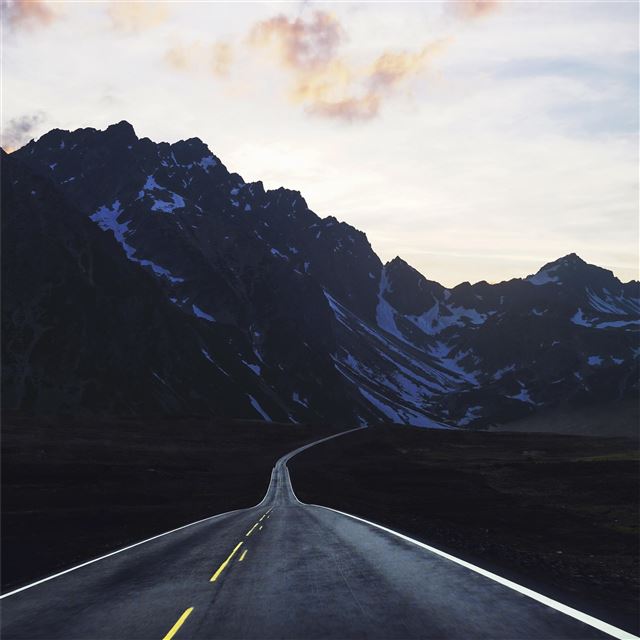 2048x2048 road to mountains 4k - road iPad Air Wallpaper