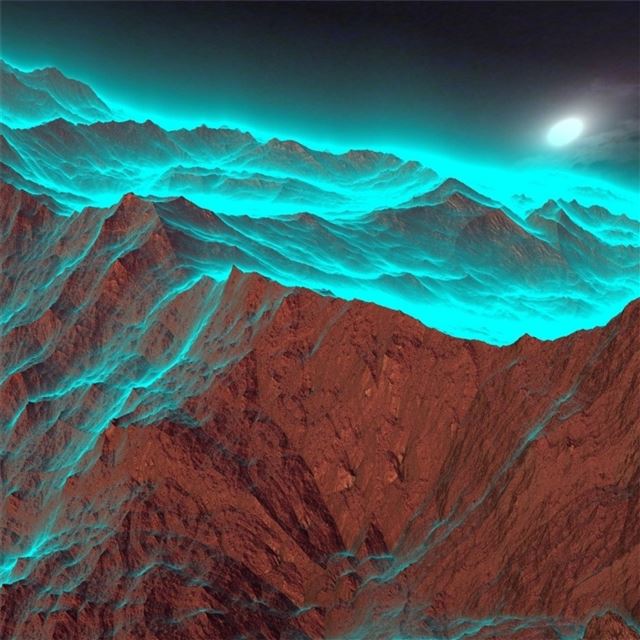 2048x2048 mountain top landscape dreamy fantasy 4k - dreamy iPad Air Wallpaper