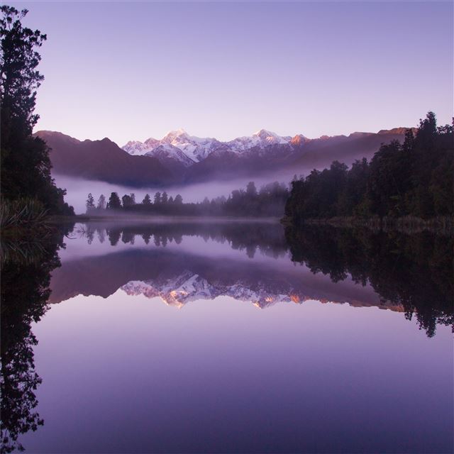 2048x2048 beautiful purple weather landscape of lake matheso... - purple iPad Air Wallpaper