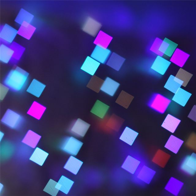 2048x2048 bokeh lights pattern texture square blurred colorf... - colorful iPad Air Wallpaper
