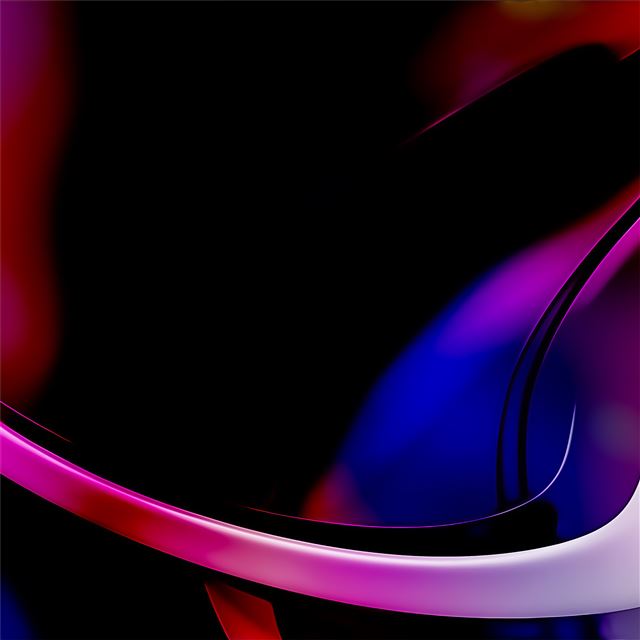 2048x2048 fractal purple blue shapes 4k - artwork iPad Air Wallpaper