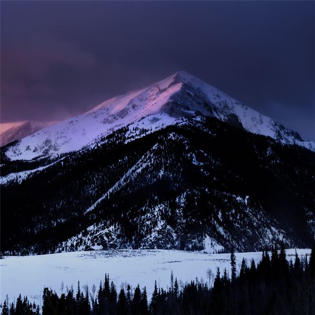 2048x2048 mountains peak snow 5k - 5k iPad Air Wallpaper
