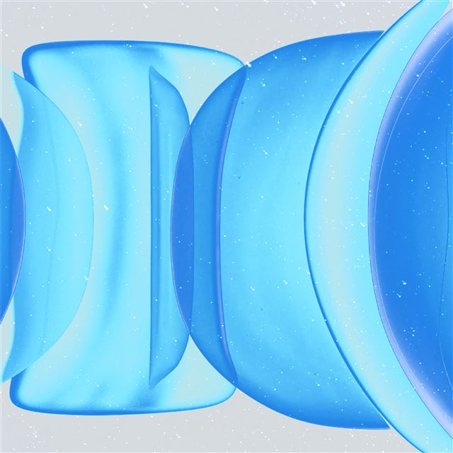 2048x2048 apple blue bubbles 4k - digital art iPad Air Wallpaper