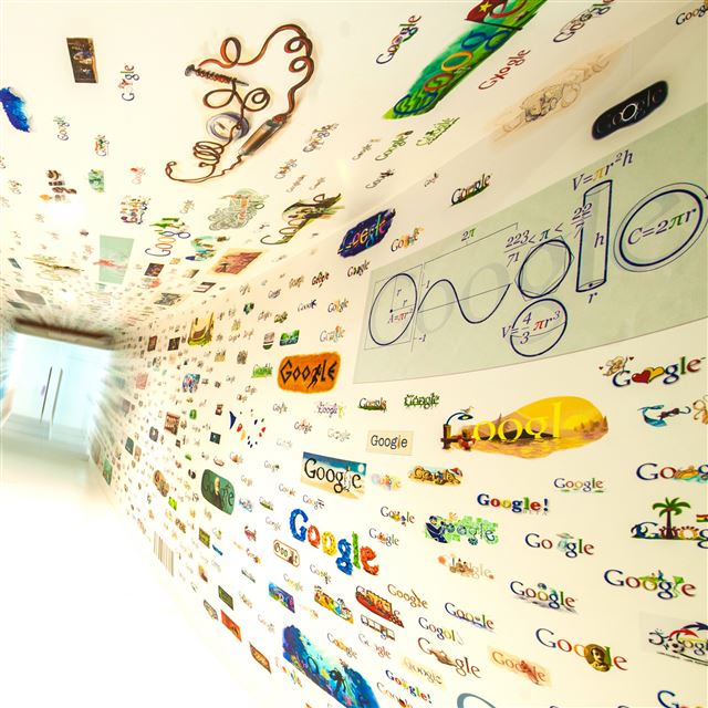 2048x2048 Google Offices In Los Angeles - colorful iPad Air Wallpaper