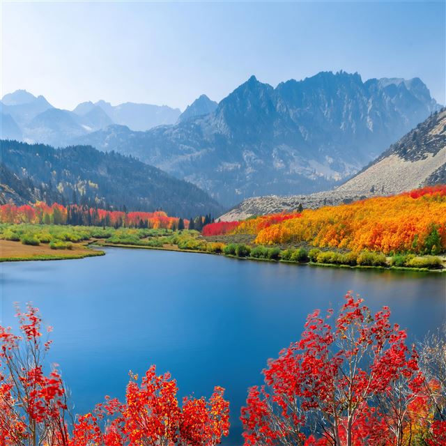 2048x2048 north lake colorful 8k - colorful iPad Air Wallpaper