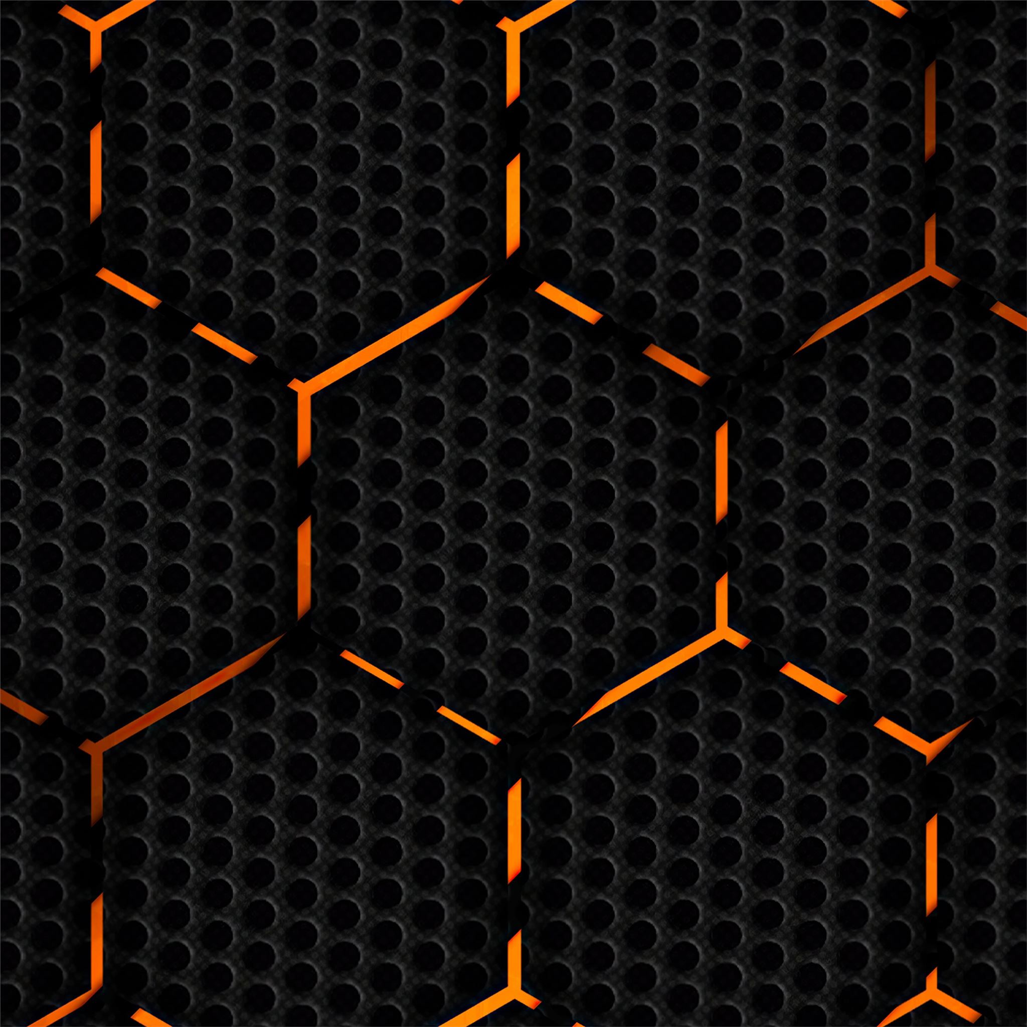 polygon orange abstract 4k iPad Air Wallpapers Free Download