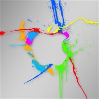 Paint Splash Apple wallpaper