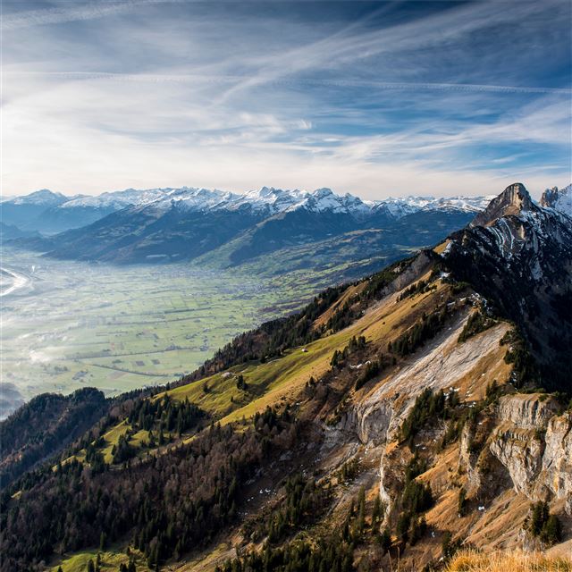 2048x2048 hoher kasten alps valley 5k - landscape iPad Air Wallpaper
