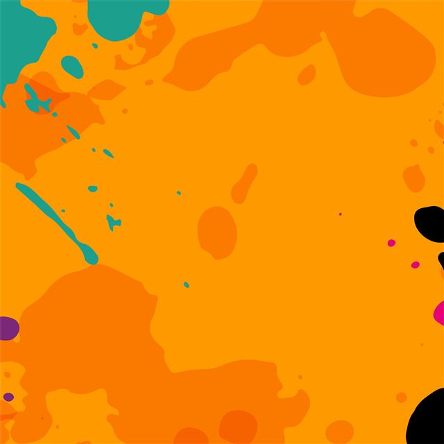 2048x2048 orange colour splashes 8k - digital art iPad Air Wallpaper