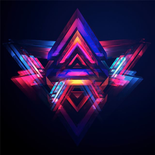 2048x2048 facets of abstract 5k - artwork iPad Air Wallpaper