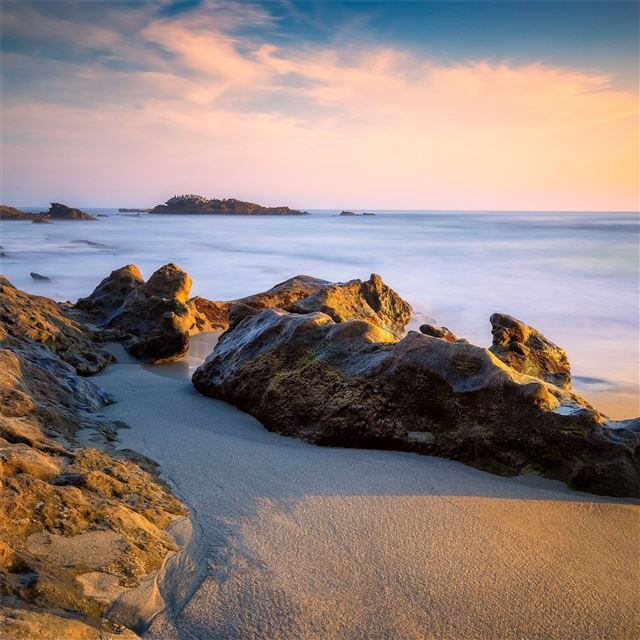 2048x2048 rocky coast 5k - coast iPad Air Wallpaper