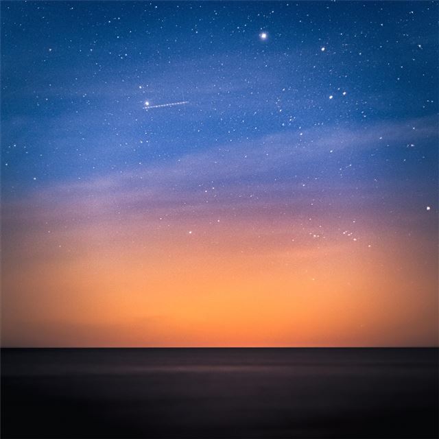 2048x2048 stars above the dark baltic sea 5k - 5k iPad Air Wallpaper