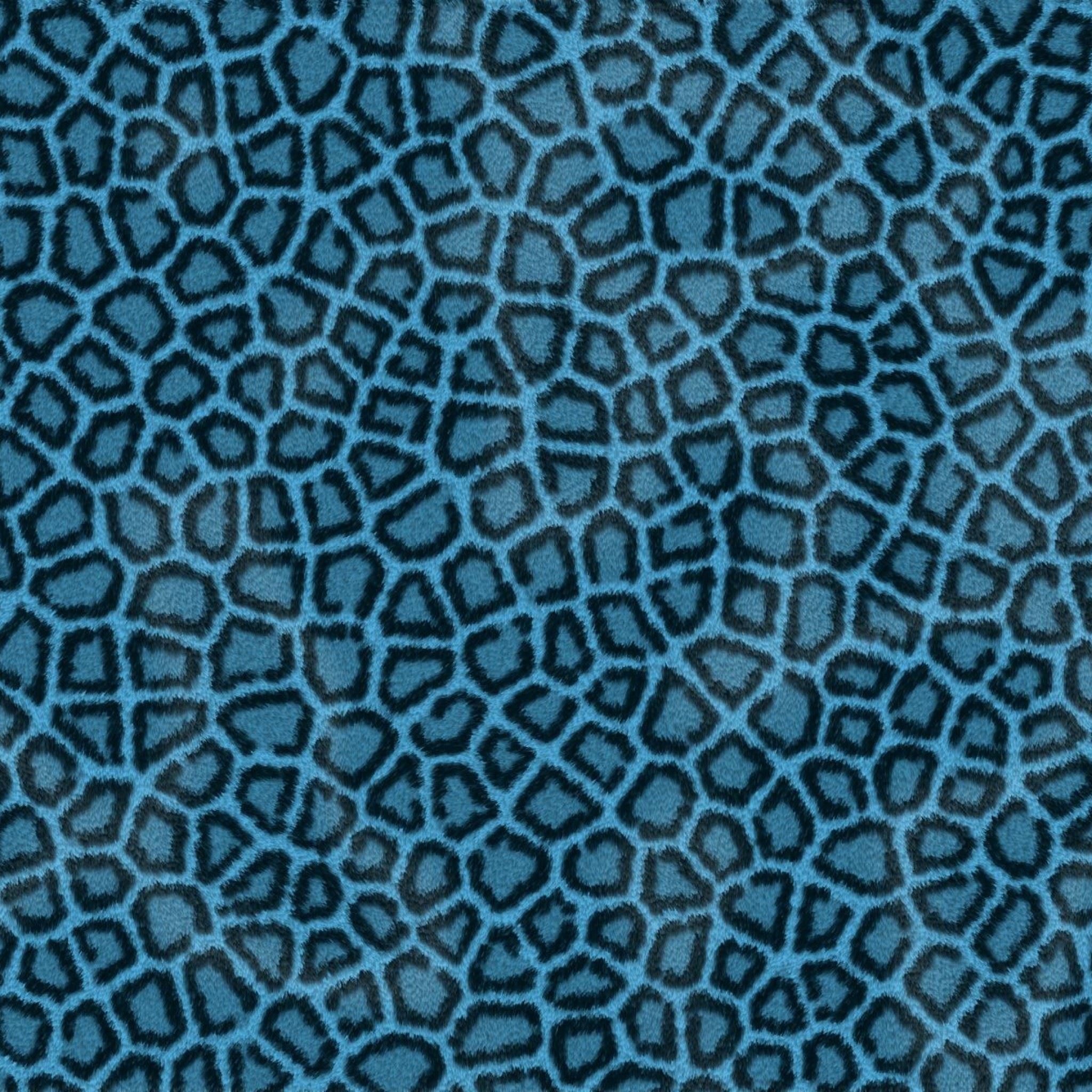 Leopard Hide Blue iPad Air wallpaper 