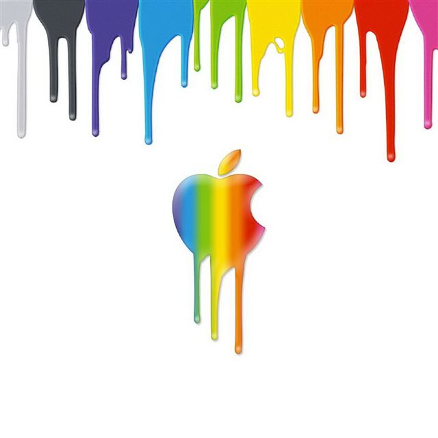2048x2048 Apple Rainbow Mac Background - pink iPad Air Wallpaper