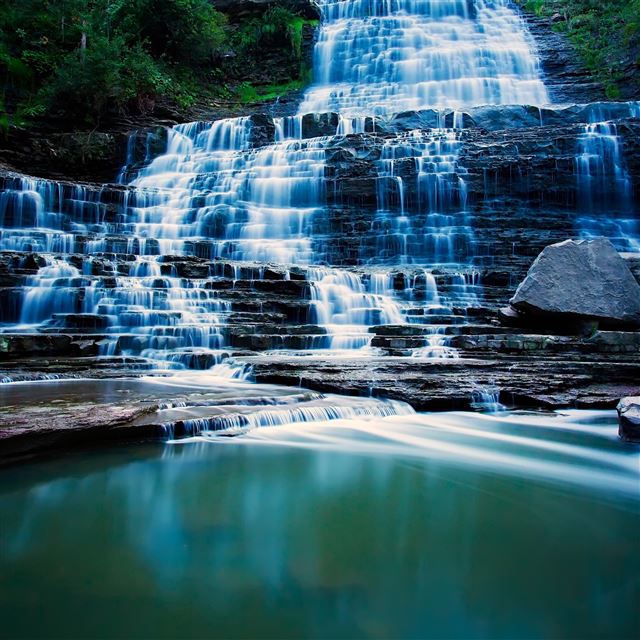 2048x2048 Albion Falls Ontario Canada - falls iPad Air Wallpaper