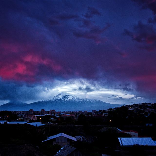 2048x2048 Night Snow - night iPad Air Wallpaper