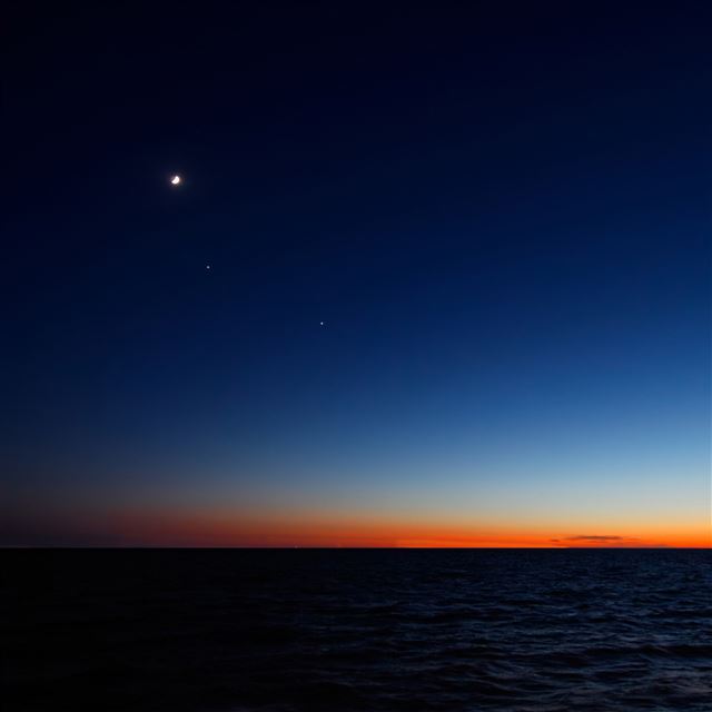 2048x2048 Nightfall Skyline - sky iPad Air Wallpaper