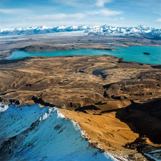 2048x2048 Over Lake Tekapo - sand iPad Air Wallpaper