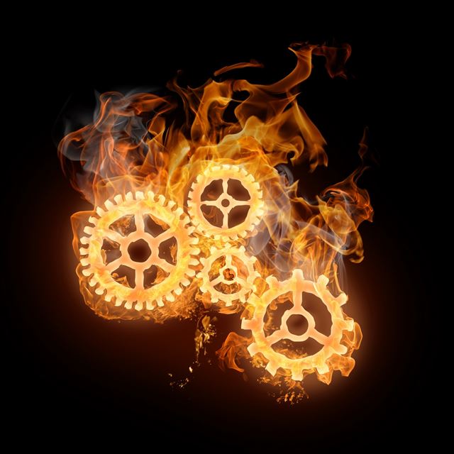 2048x2048 Wheels On Fire - smog iPad Air Wallpaper