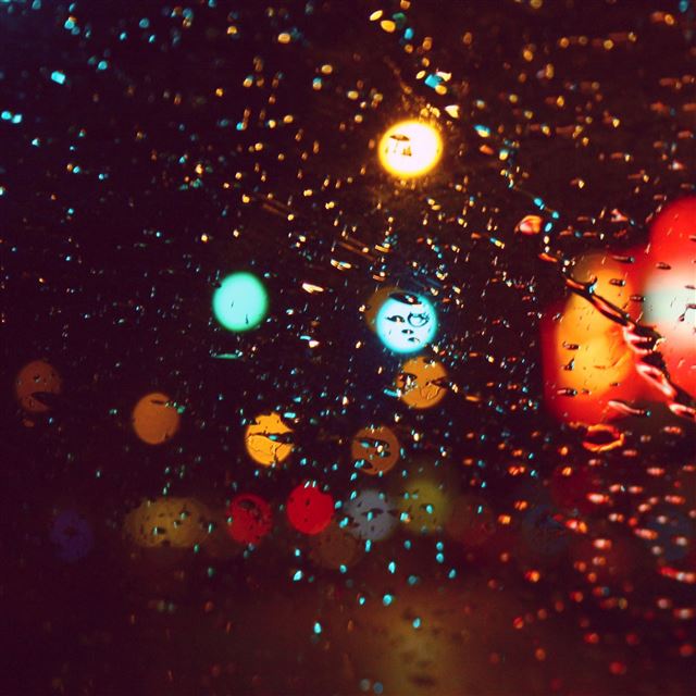 2048x2048 Rain Drops - colorful iPad Air Wallpaper