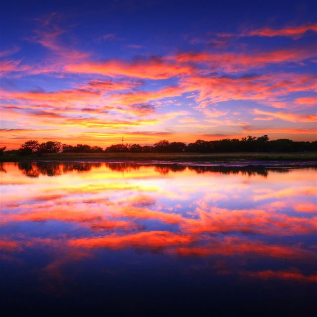 2048x2048 Pastel Sunset - purple iPad Air Wallpaper