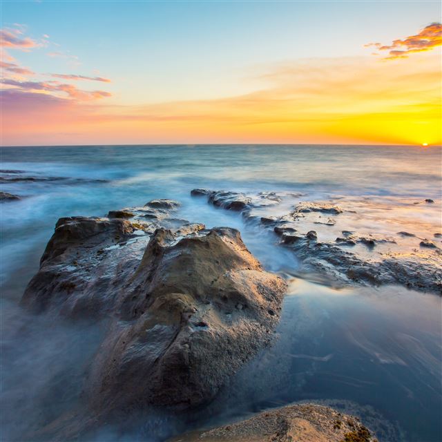 2048x2048 Last rays Sunset - sunset iPad Air Wallpaper