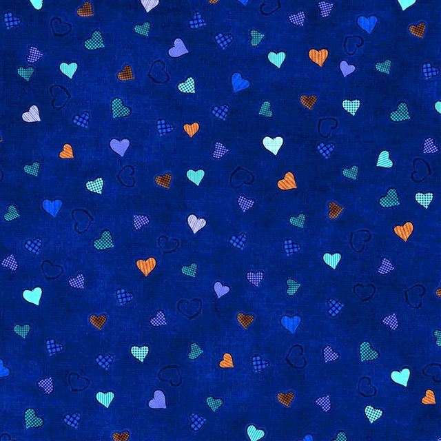 2048x2048 Hearts Blue -  iPad Air Wallpaper