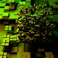 Three dimensional block wallpaper