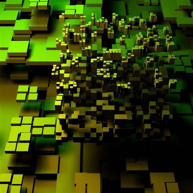 2048x2048 Three dimensional block - concentrated iPad Air Wallpaper