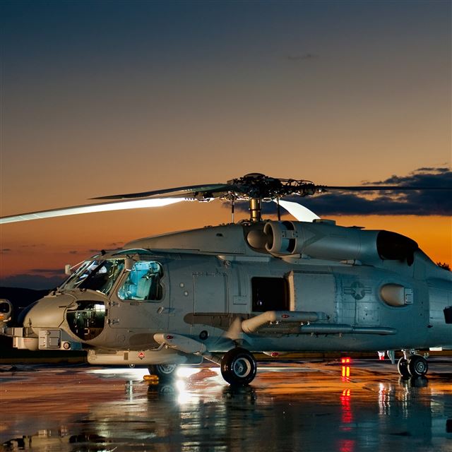 2048x2048 Helicopter Navy - white iPad Air Wallpaper