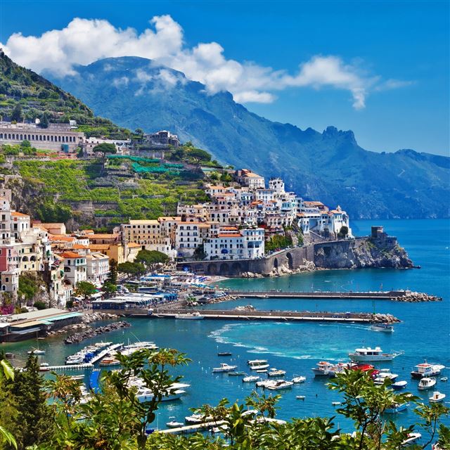 2048x2048 Greece Island City Landscape - landscape iPad Air Wallpaper